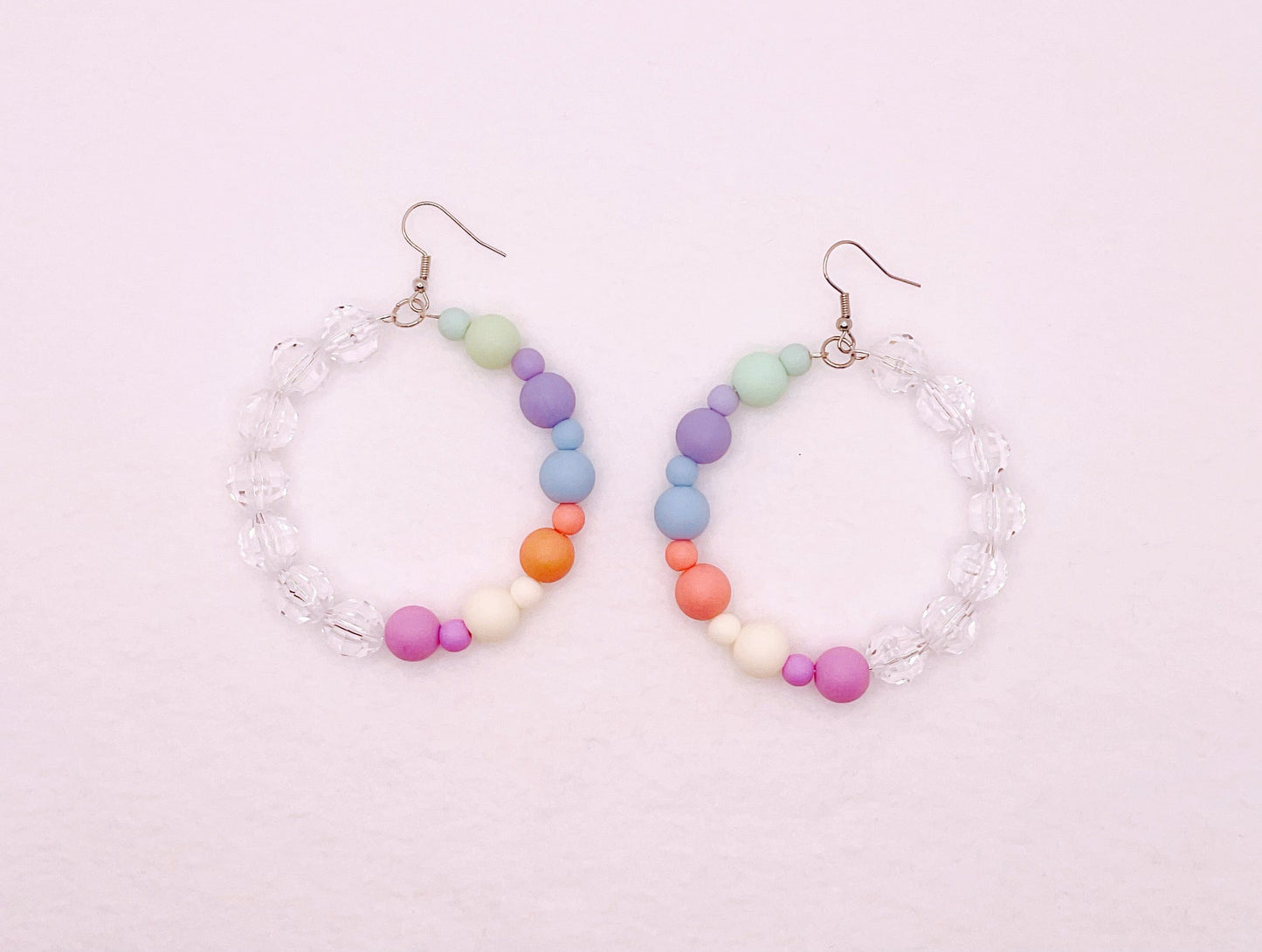 Zuri and Zyla Earrings Pastel Hoops