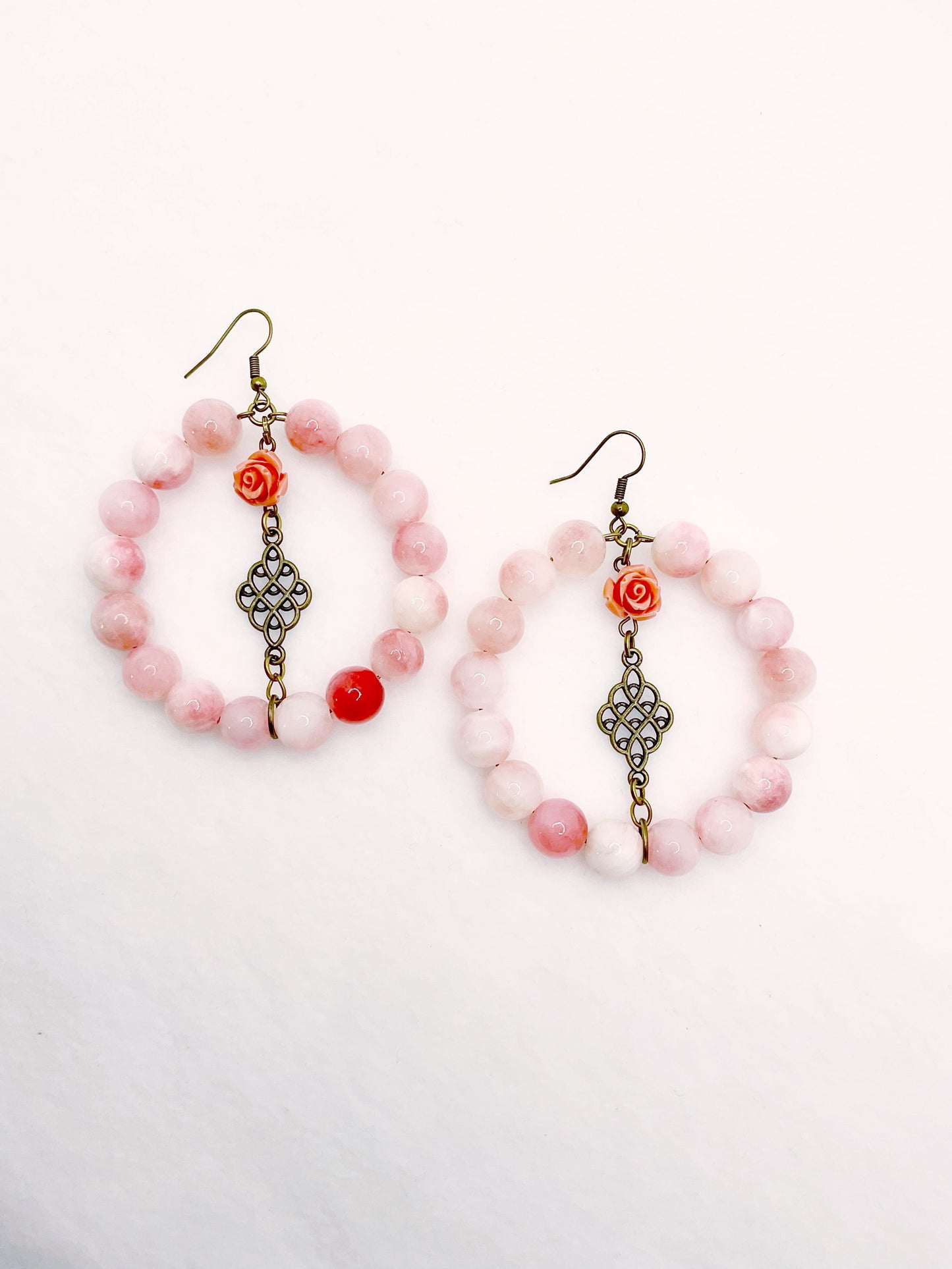 Zuri and Zyla Earrings Precious Pink Hoops