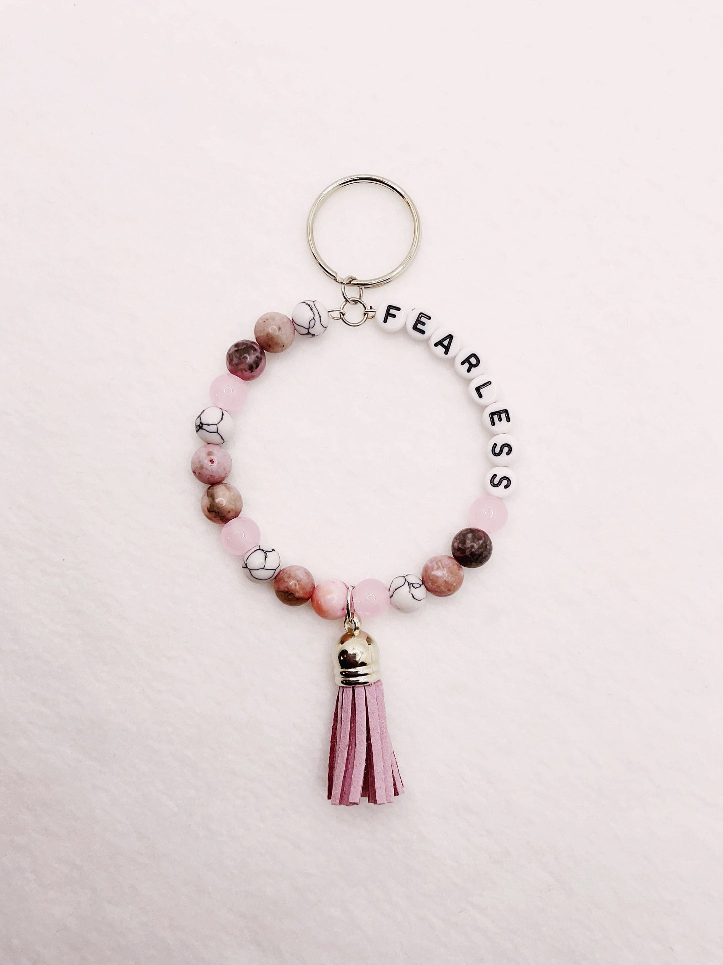 Zuri and Zyla Keychain Fearless Shades of Pink