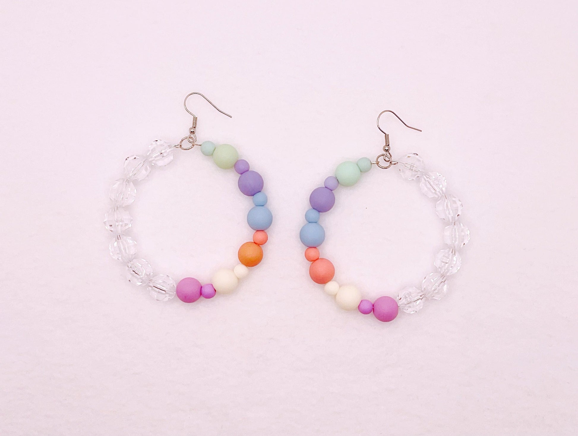 Zuri and Zyla Earrings Pastel Hoops