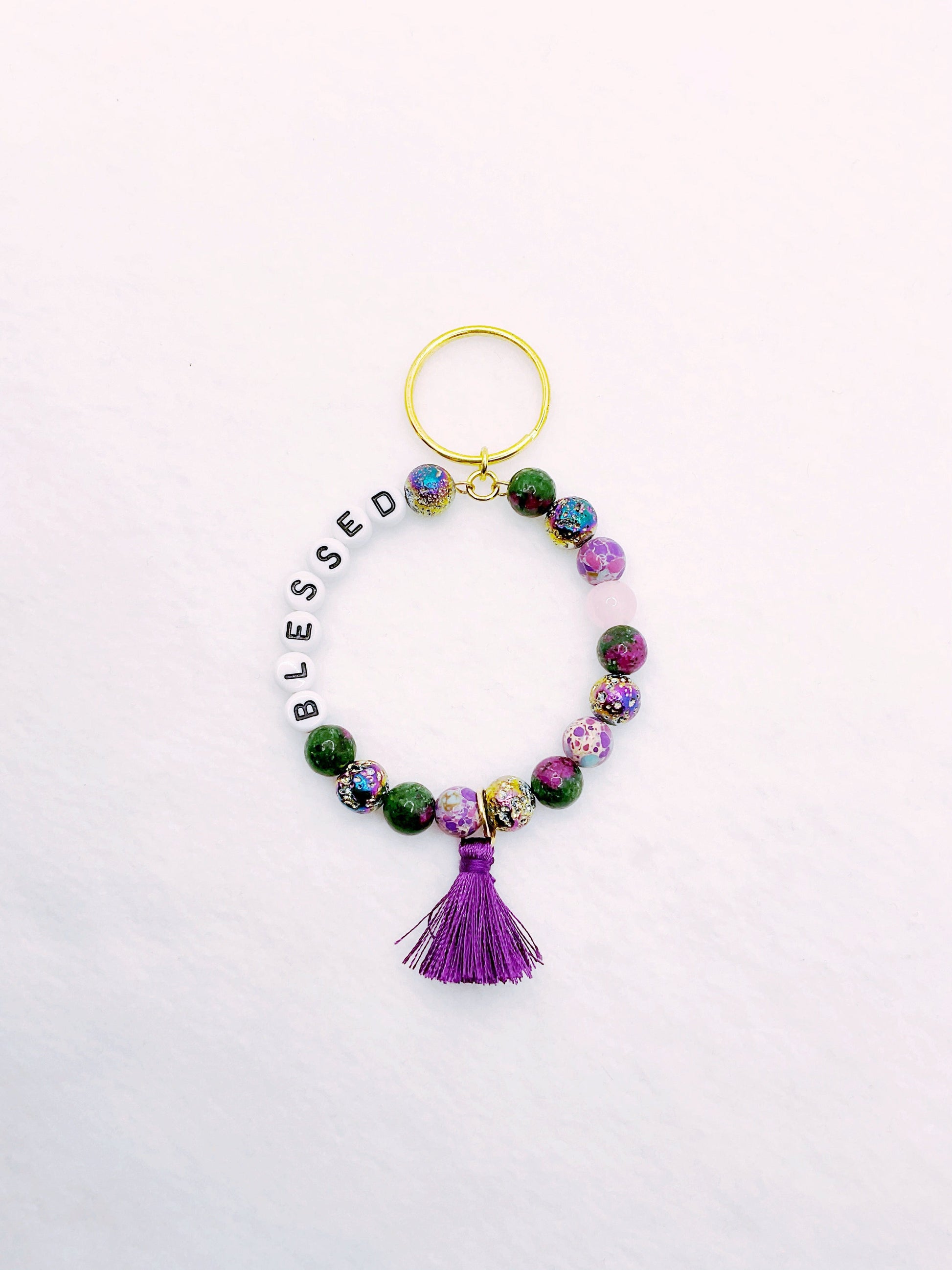Zuri and Zyla Keychain Blessed in Multi-colors