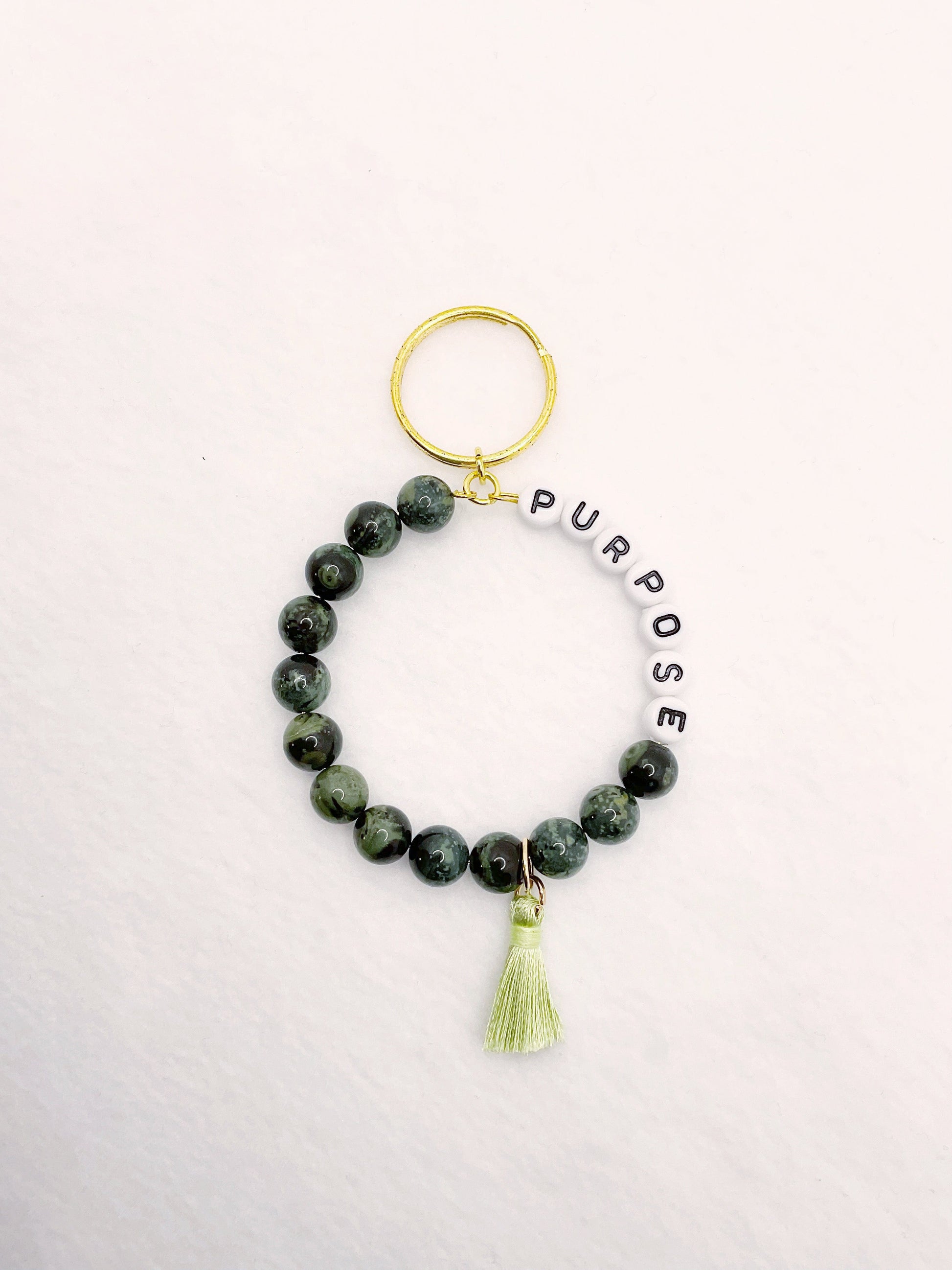 Zuri and Zyla Keychain Green Purpose