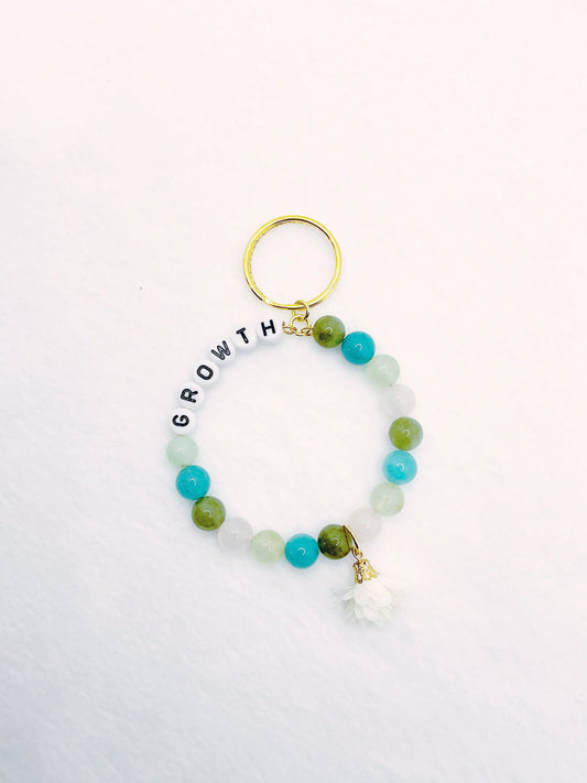 Zuri and Zyla Keychain Multi-color Growth