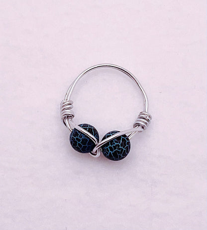 Zuri and Zyla Rings Navy Blue Tonya Ring
