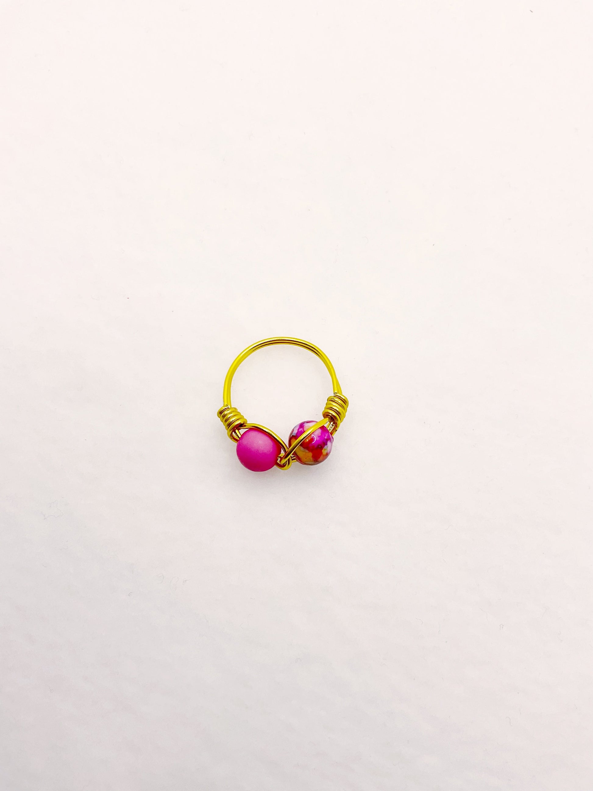 Zuri and Zyla Rings Two Tone Pink Tonya Ring