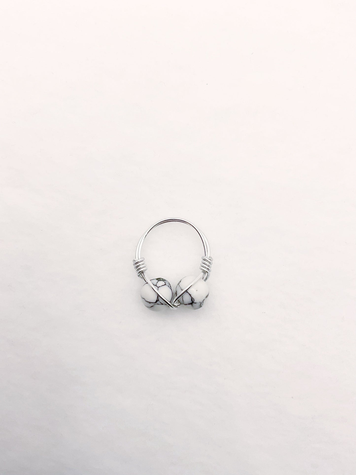 Zuri and Zyla Rings White Marble Tonya Ring