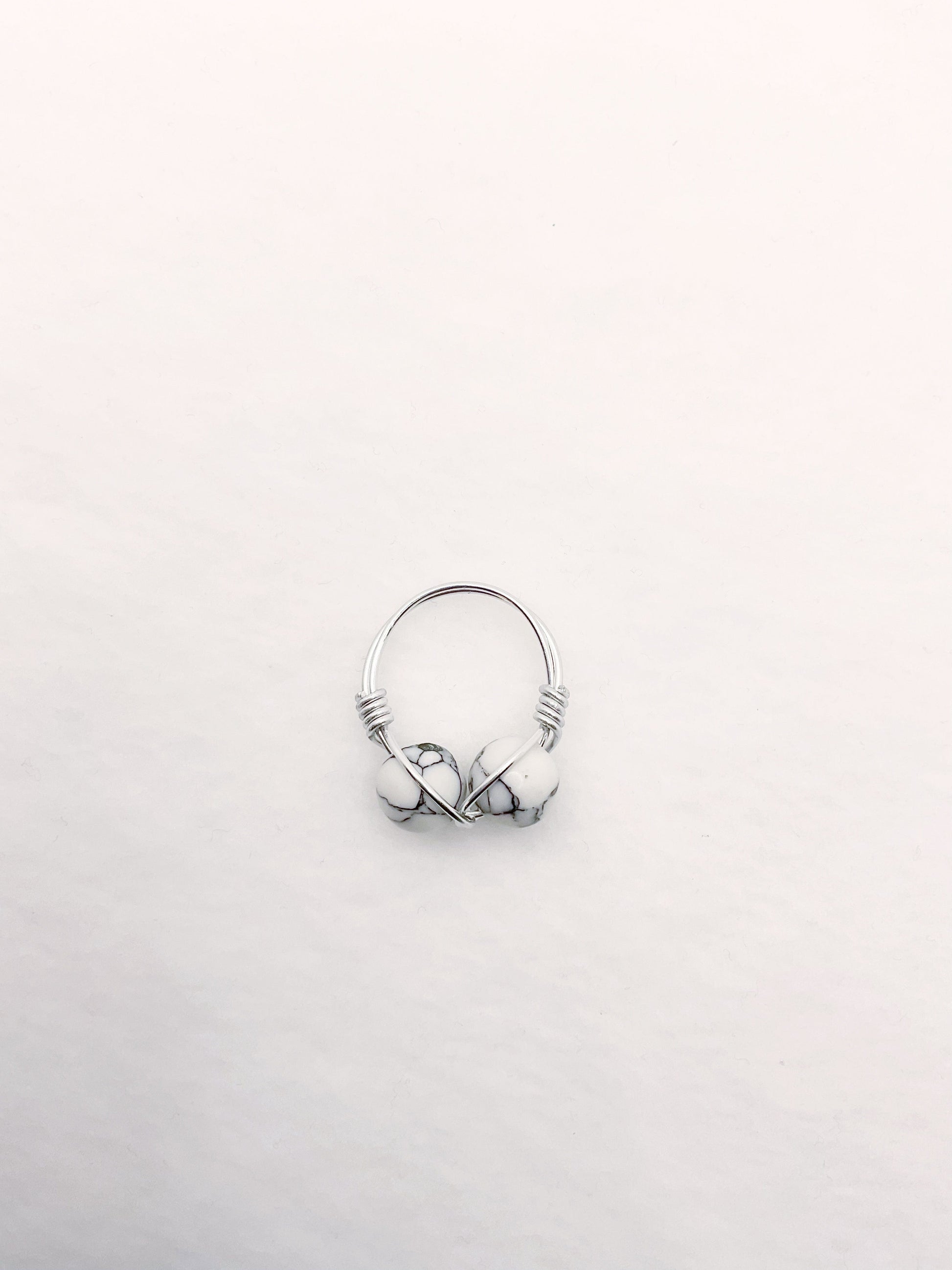 Zuri and Zyla Rings White Marble Tonya Ring