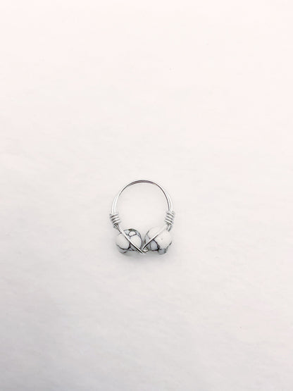 Zuri and Zyla Rings White Marble Tonya Ring